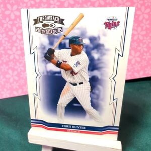 ⚾Torii Hunter 2005 Donruss Throwback Threads #48 Minnesota Twins